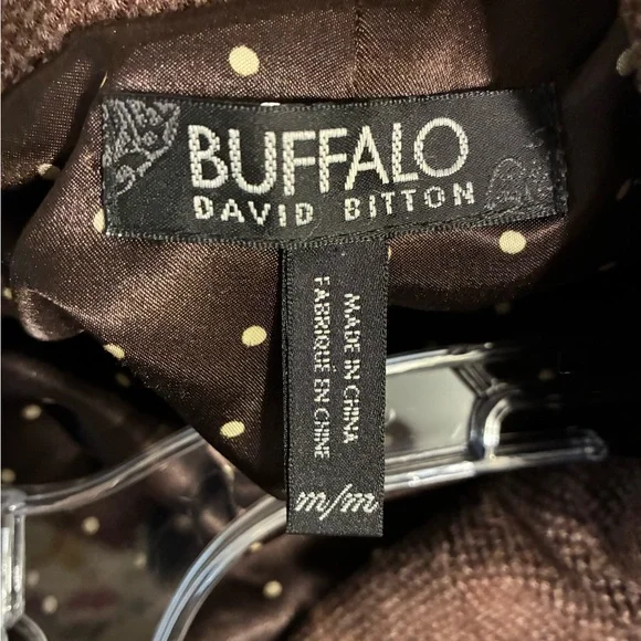 Buffalo David Bitton Brown Coat with patterned lining - Picture 2 of 11